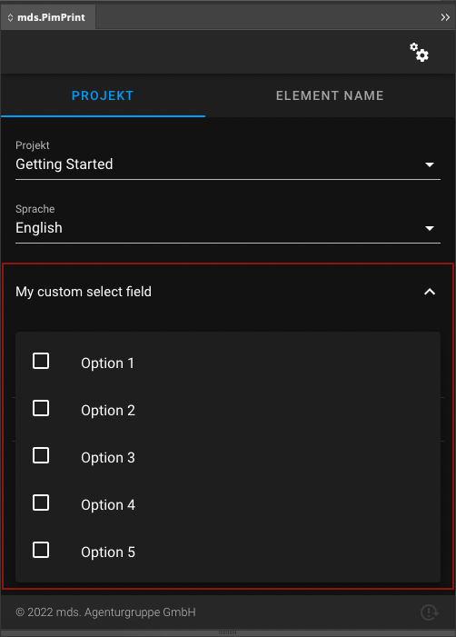 Plugin CustomField Select collapsed multiple