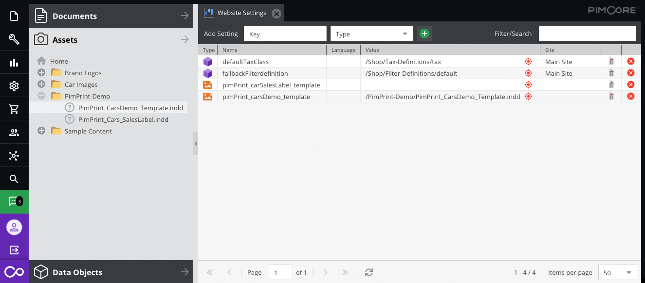 PimPrint Demo - Template Property